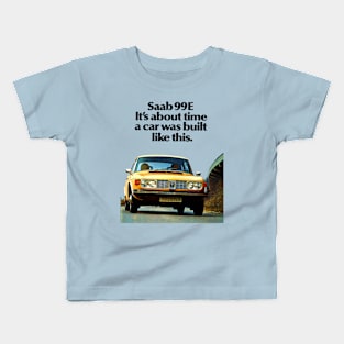 1972 SAAB 99 - brochure cover Kids T-Shirt